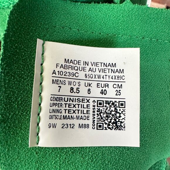 ⭐Converse Ctas Cruise Hi Platform Sz 8.5 Women Shoes Suede Green Sneaker A10239C - Picture 13 of 13